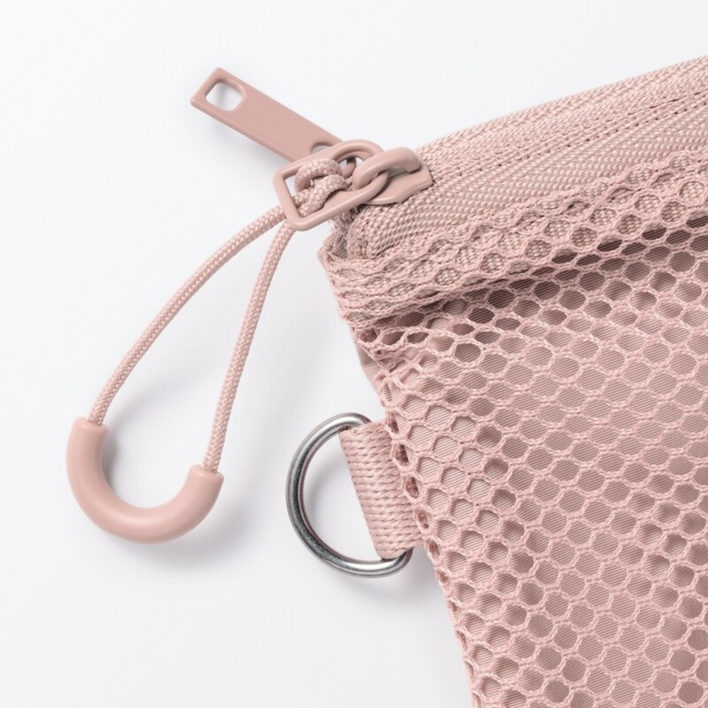 Muji Polyester Two Zipper Case_Small_Pink_NWT - Picture 3 of 6